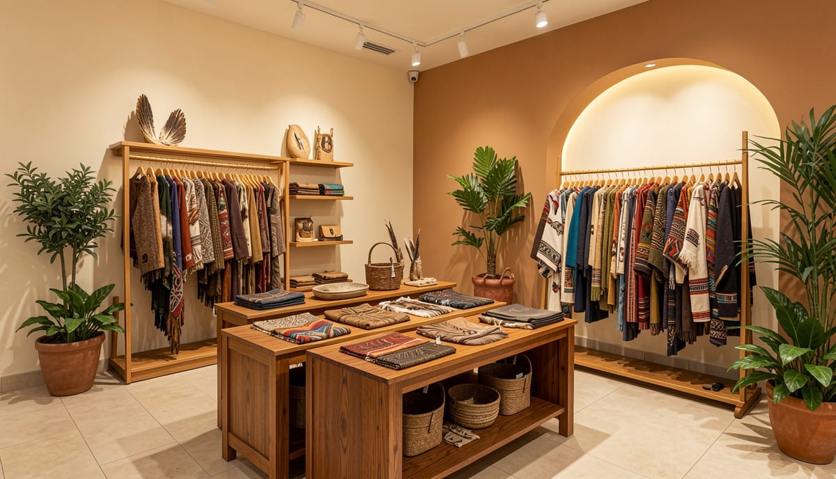 Inside the Indigenous Chic boutique storefront